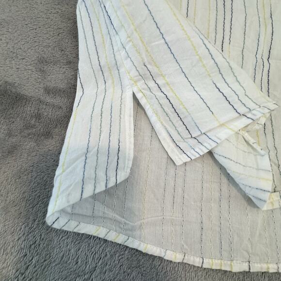 Loft Beach Blouse Sz Small Tank Cotton Spaghetti Strap Beachy Coastal Ombré - Picture 7 of 8